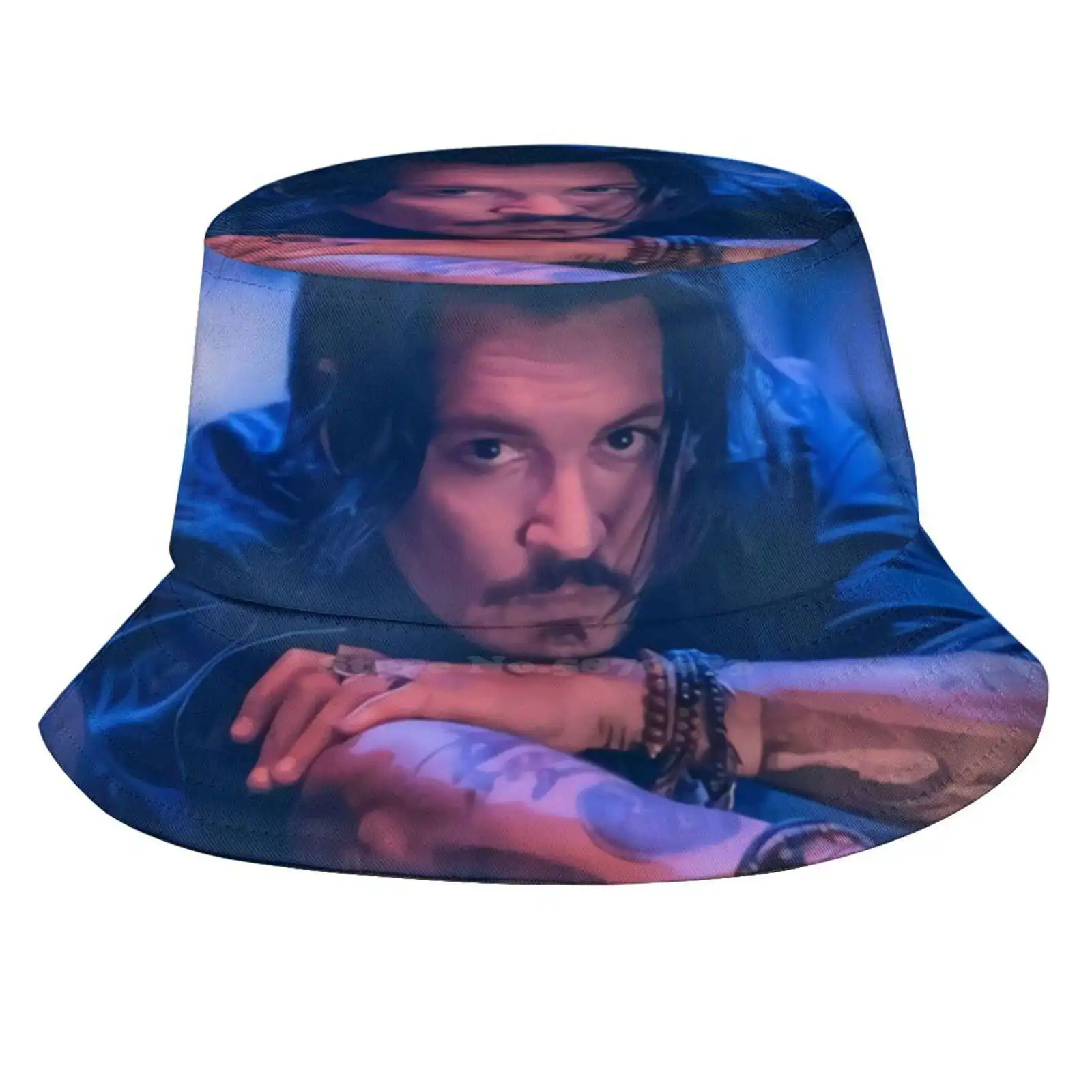 Johnny Depp Blue Sun Cap Fisherman Hat Bucket Hats Johnny Depp Art Johnny Depp Wallpaper Johnny Depp Illustratiton Actor