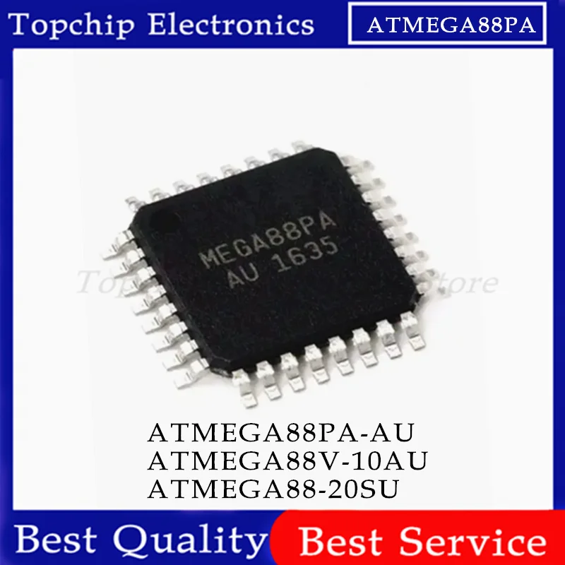 

5pcs ATMEGA88PA-AU ATMEGA88V-10AU ATMEGA88-20AU ATMEGA88PA TQFP-32