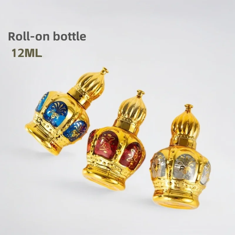 

12pcs /set 12ML Empty Glass Roll-on Bottle Essential Oil Bottle Attar Oil Bottle Perfume Bottle With Gift Box Portable