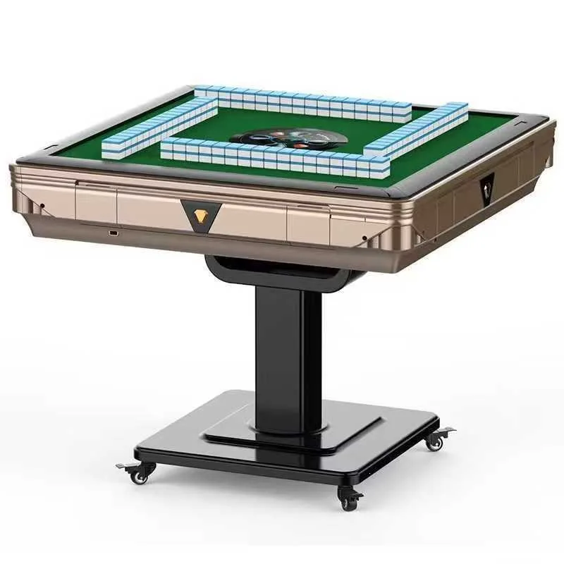 Electric Modern Mahjong Machine 4 Players Mahjong Tiles Dual-use Multi-color Optional Movable Folding Automatic Mahjong Table