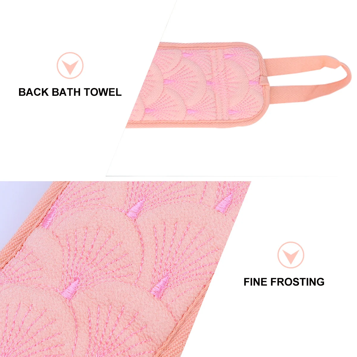 

1Pcs Exfoliating Back Scrubber Bath Towel Scrubber Body Exfoliator Loofah Washer for Shower Bath Supply Exfoliator Loofah