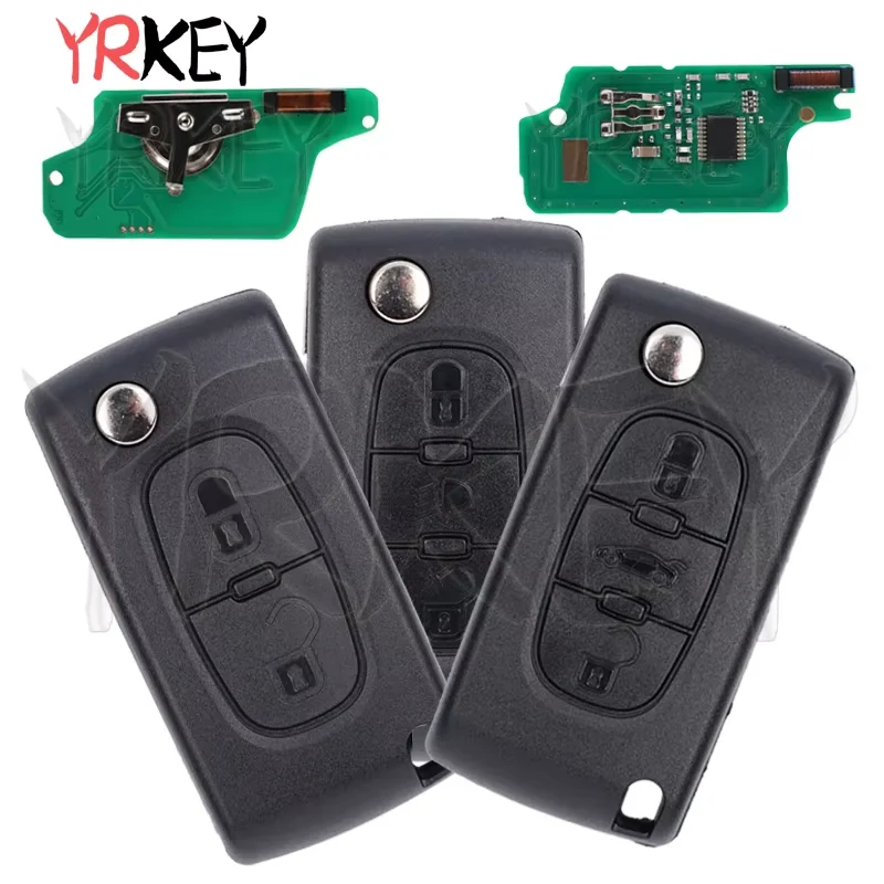 

Car Remote Key For Citroen Berlingo Picasso C1 C2 C3 C4 C5 433MHz ID46 HU83 VA2 CE0536 CE0523 For Peugeot 207 307 Flip Car Keys