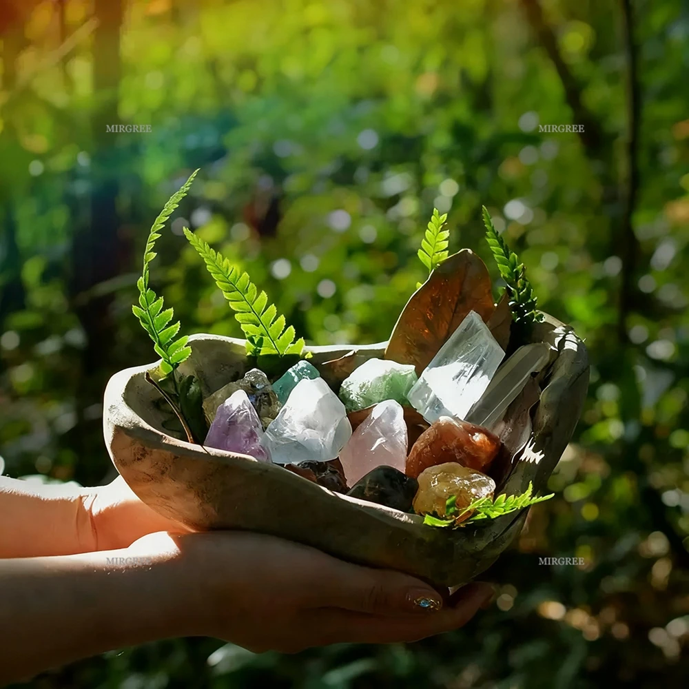 مجموعة أحجار الشفاء 50/100/150/200/300 جرام - حجر خشن طبيعي، مناسب لتوازن الشاكرا والتأمل والشفاء الروحي #2