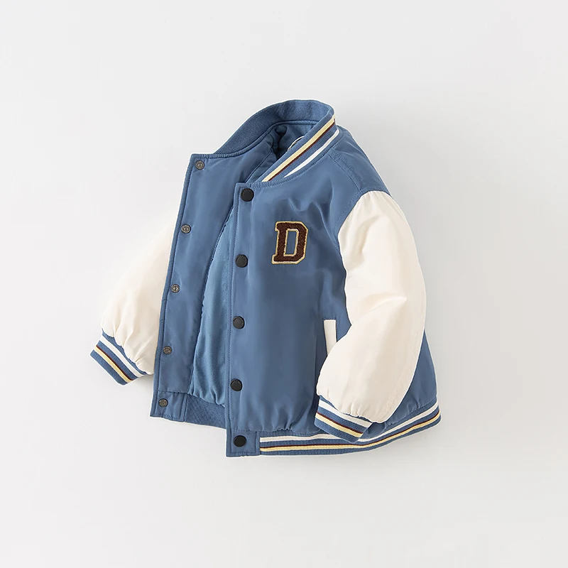 Dave Bella Children Boys Overcoat 2023 Autumn Winter New Fashion Casual Knitted Top Baseball Uniform Outdoor Sport DB4236698