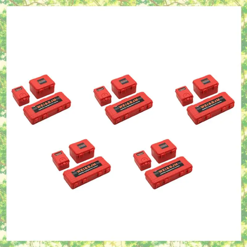 Caja de almacenamiento de plástico para coche teledirigido, herramienta de decoración ecológica, 15 Uds., para Traxxas Trx4 Axial Scx10 90046 D90 1/10, accesorios para orugas de control remoto