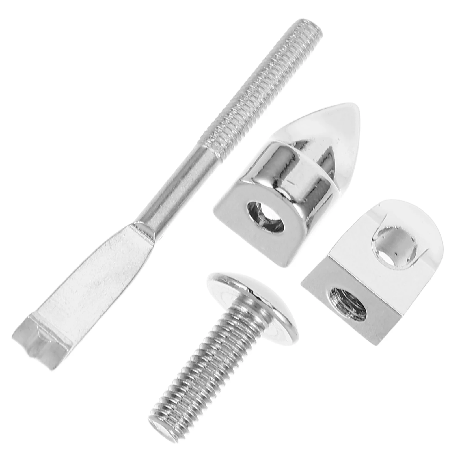 

4 Pcs Banjo Bracket Shoe Accessories Hooks Nuts Metal Repair Replacement Parts for Guitar Banjo Maintenance Tool Kit