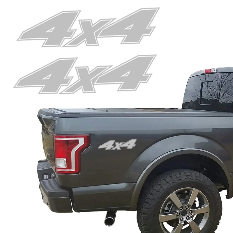 

2pcs 4x4 Car Stickers Door Side Decals Tailgate Vinyl Film Stickers Accessories for Nissan NAVARA Mitsubishi L200 Triton