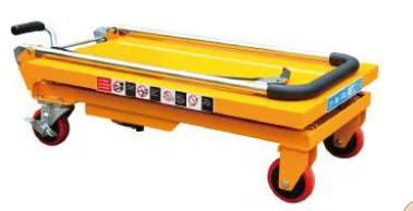 Manual Platform Car Detachable Foot 4 Wheels Lift Tables 500 Kg Hydraulic Scissor Lift Table 300 Kg