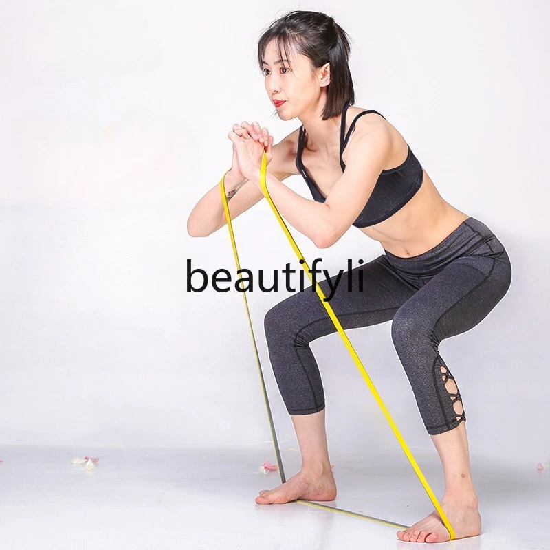 

Elastic belt tension rope weight-bearing squat fitness resistance circle hip horizontal bar training, pull-up