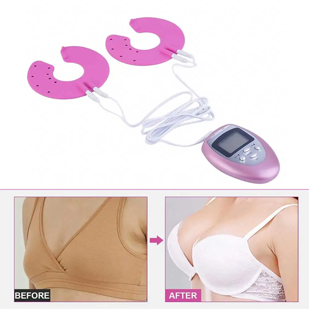 

1Set Female Women Breast Massager Bra Insert Pads Bigger Chest Cup Enhancer TENS Therapy Massage Relax Sore Muscle Stimulator