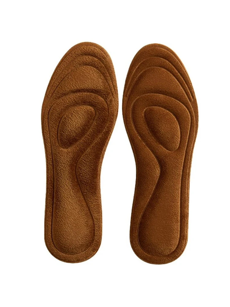 Wärmeisolierende Fleece-Einlegesohle, dick und weich für Schuhe, dicke weiche Massage-Einlage, Kaschmir-Winter-Thermo-Einlegesohlen für Männer und Frauen. – Detail 7