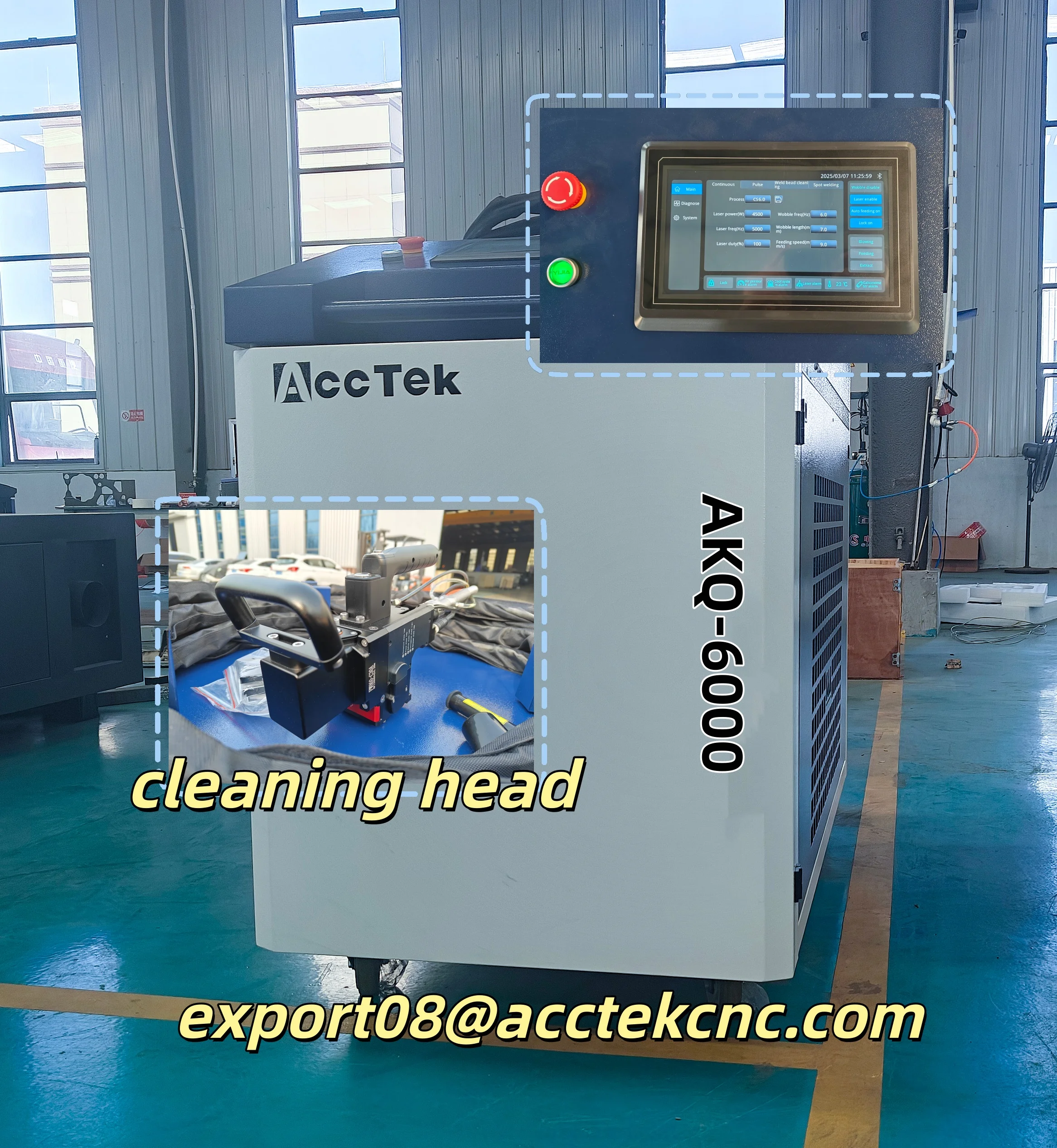 Fast Laser Cleaning Machine 6000W Laser Weld Cleaning Machine with S&A Water Chiller Cleaning Laser for Large Scale Rust Removal