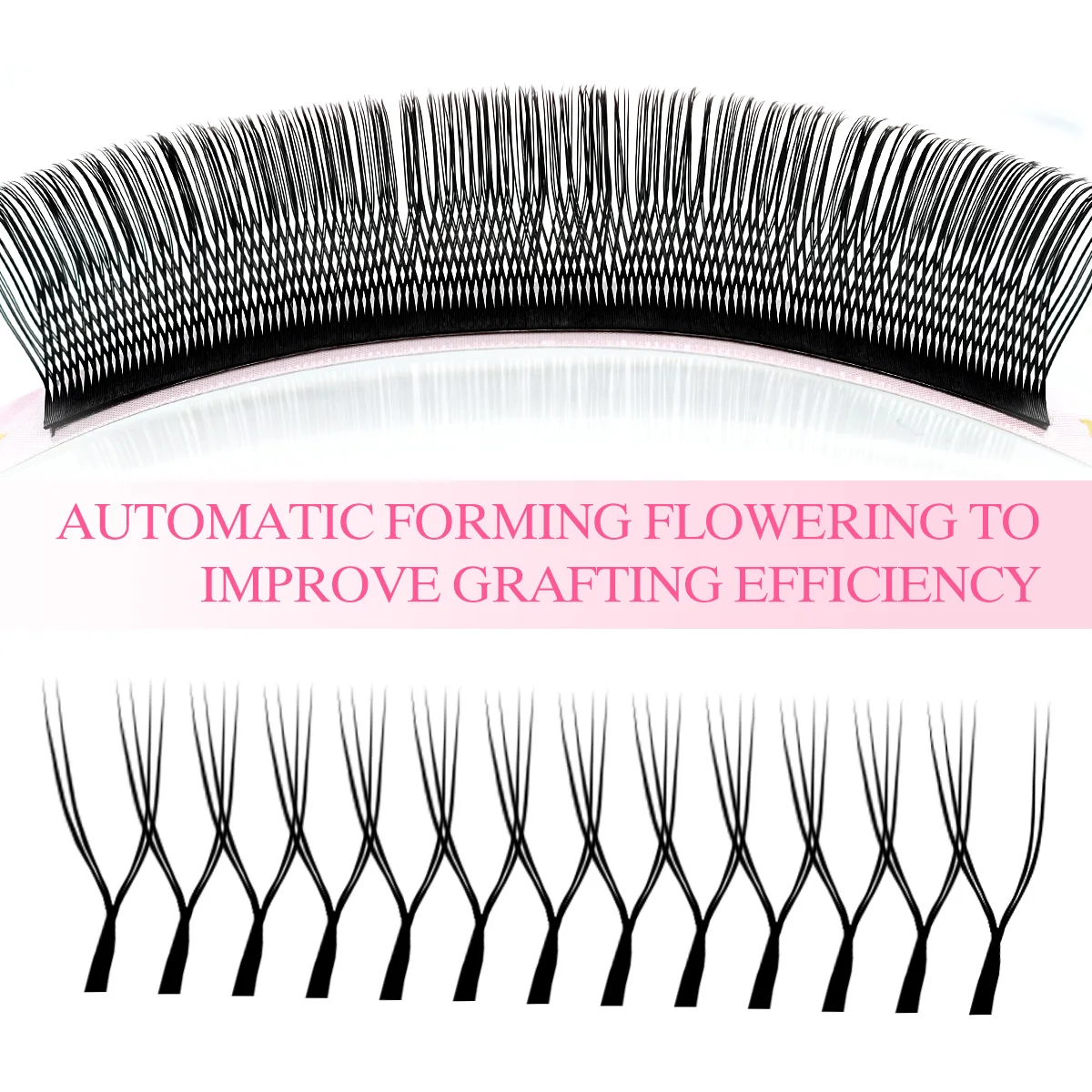 ARISON-pestañas YY en forma de U, extensión de pestañas de doble punta, ventiladores de volumen prefabricados 2D-Y, pestañas postizas, pestañas de visón ultra suaves con luz de plumas