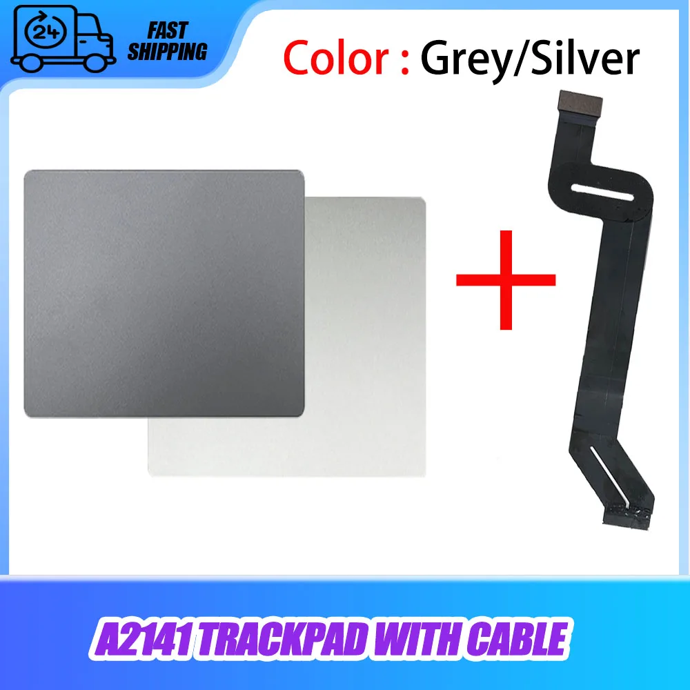 Original A2141 Trackpad Track Pad Grey or Silver Suitable for 16 Inch Macbook A2141 Touch Pad to Replacement