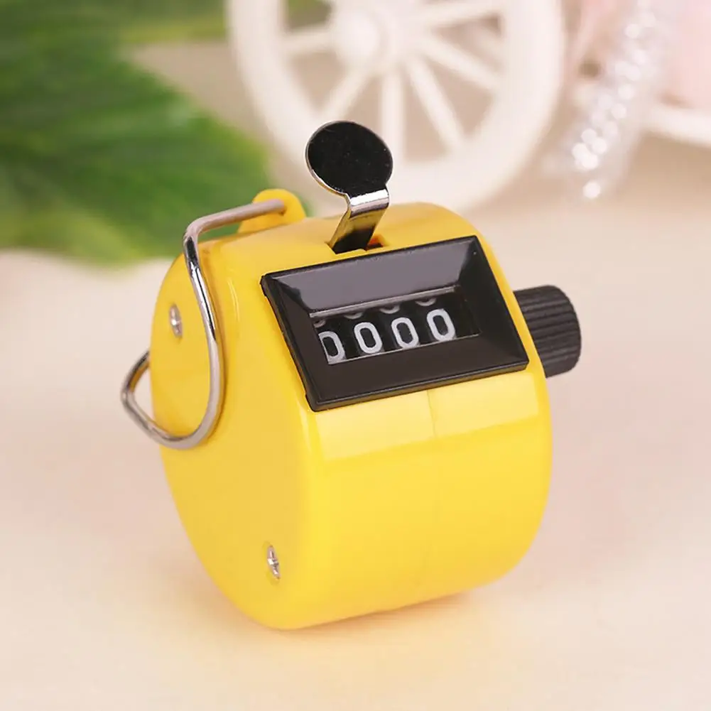 Time Counter Lightweight Manual Counter Portable Fine Workmanship  Practical 4 Digit Number Mechanical Manual Palm Clicker