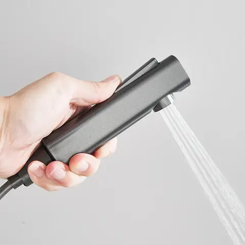 Rozin Svart Smart Digital Display Duschblandare Piano Style Rainlfall Badrumssystem Grå Digital Blandare Bidé Dusch 11 best sales smart kran - №2