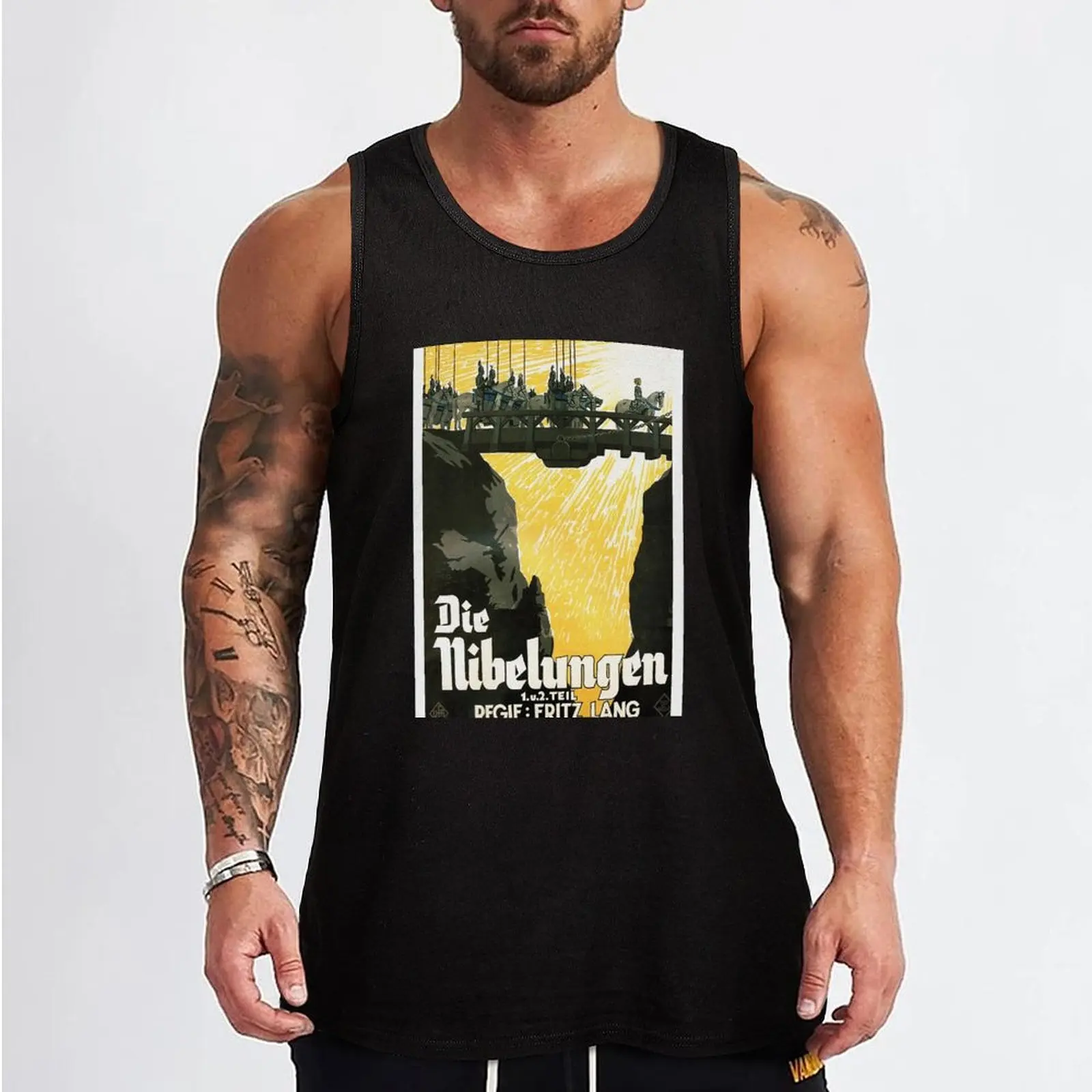 Die Nibelungen.. German vintage1924 movie poster Tank Top anime top Men's gym summer clothes man 2024 gym accessories man