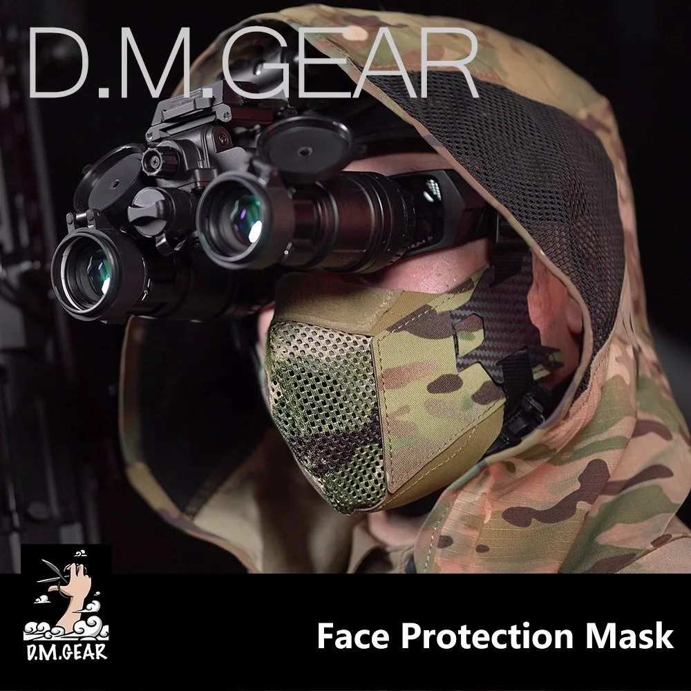 DMgear Tactical Mask Outdoor Sports Tactics CS Lower Half Face Protection Breathable Mask