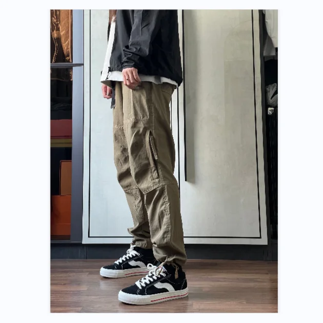 

Men's Outdoor Workwear Casual Long Pants Breathable Loose Fit Urban Sle Faionable Autumn Outdoor Leisure Trousers