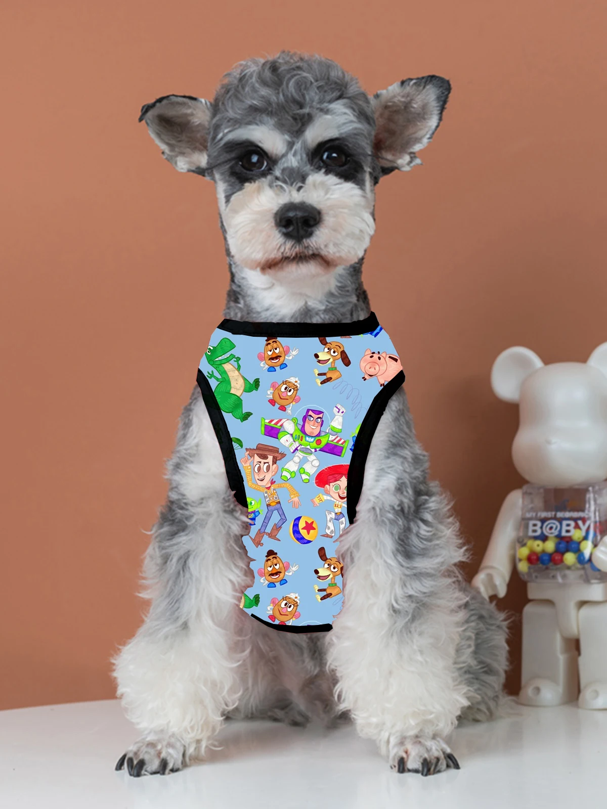 Ropa bonita para gato y mascota, camisa suave con estampado de Buzz Lightyear Toy Story, abrigo de verano para gatito, Yorkshire, Chihuahua