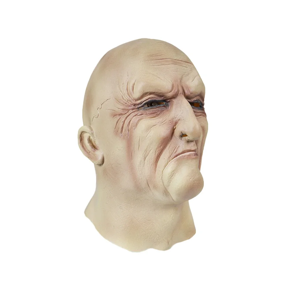 유니섹스 갱스터 대머리 마스크, 공포 주름진 노인 코스프레, 할로윈 파티 카니발 재미있는 라텍스 마스크 헤드기어