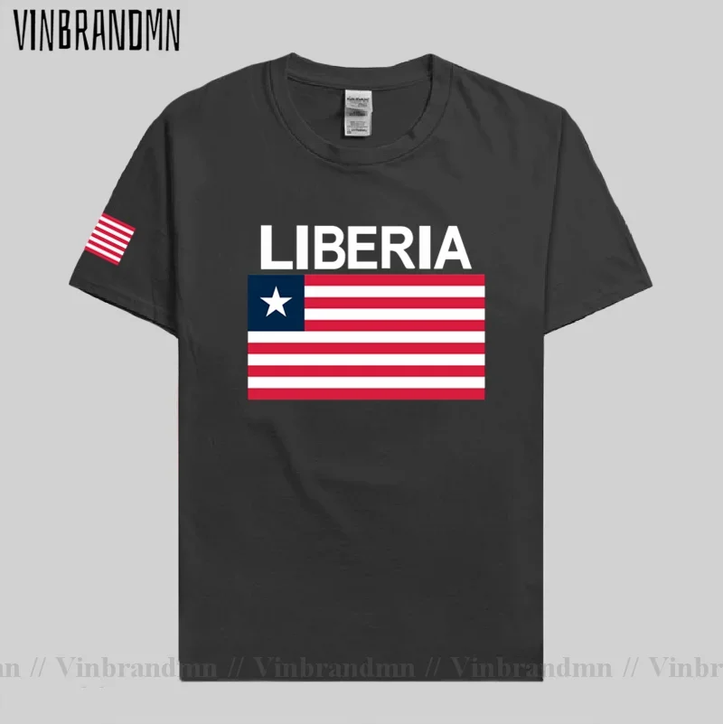 Liberia Liberian t shirt fashion 2022 jersey nation team 100% cotton t-shirt gyms clothing tees sporting tshirt LR LBR summer 02