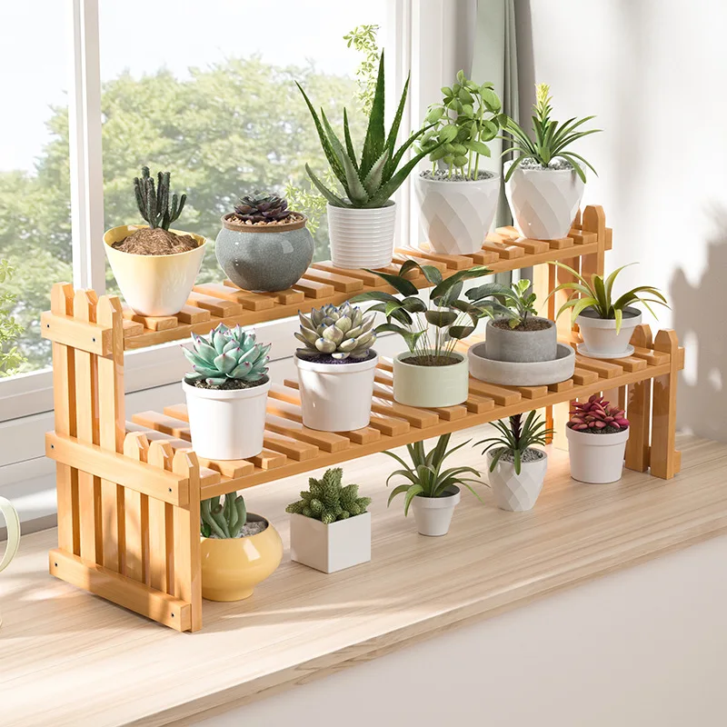 

Подоконник Балкон Интерьер Офиса Украшение Сочные Зеленые Растения Многослойная Лестница Цветочный Горшок Стойка Украшения Балкон