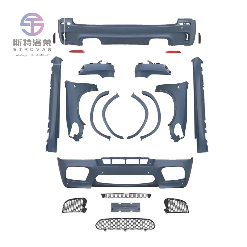 

Factory Sale New BM-W X5 E70 2007-2010 Car Body Kit Upgrade X5M Style Front Rear Bumper Side Skirts