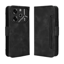 For Tecno Pova 6 Pro 5G Case Premium Leather Wallet Leather Flip Multi-card slot Cover For Tecno Pova 6 Pro 5G Phone Case