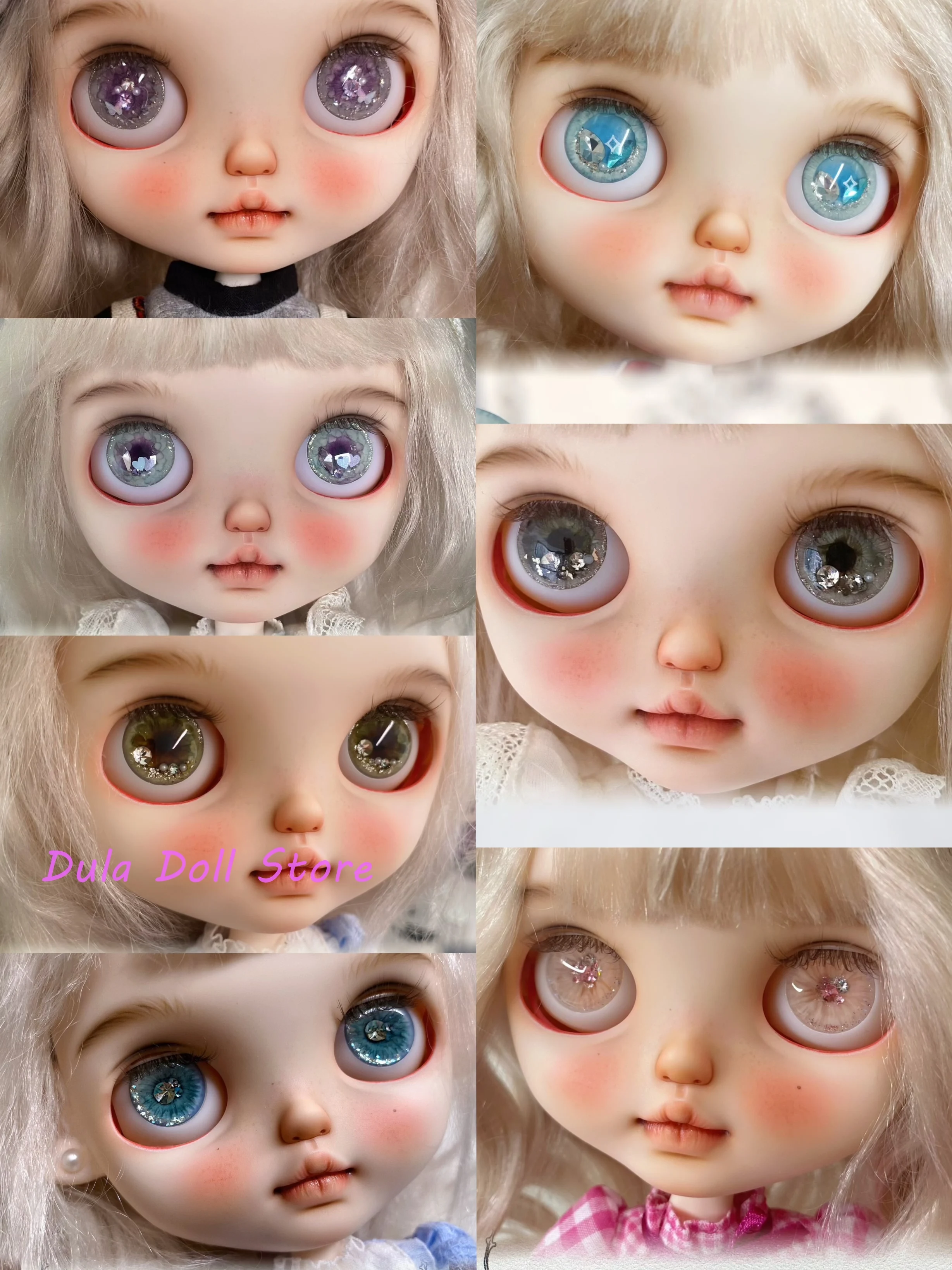 

Dula Handmade Hand-engraved magnetic suction Eyepiece Eye Chips Blythe Bjd Doll Accessories