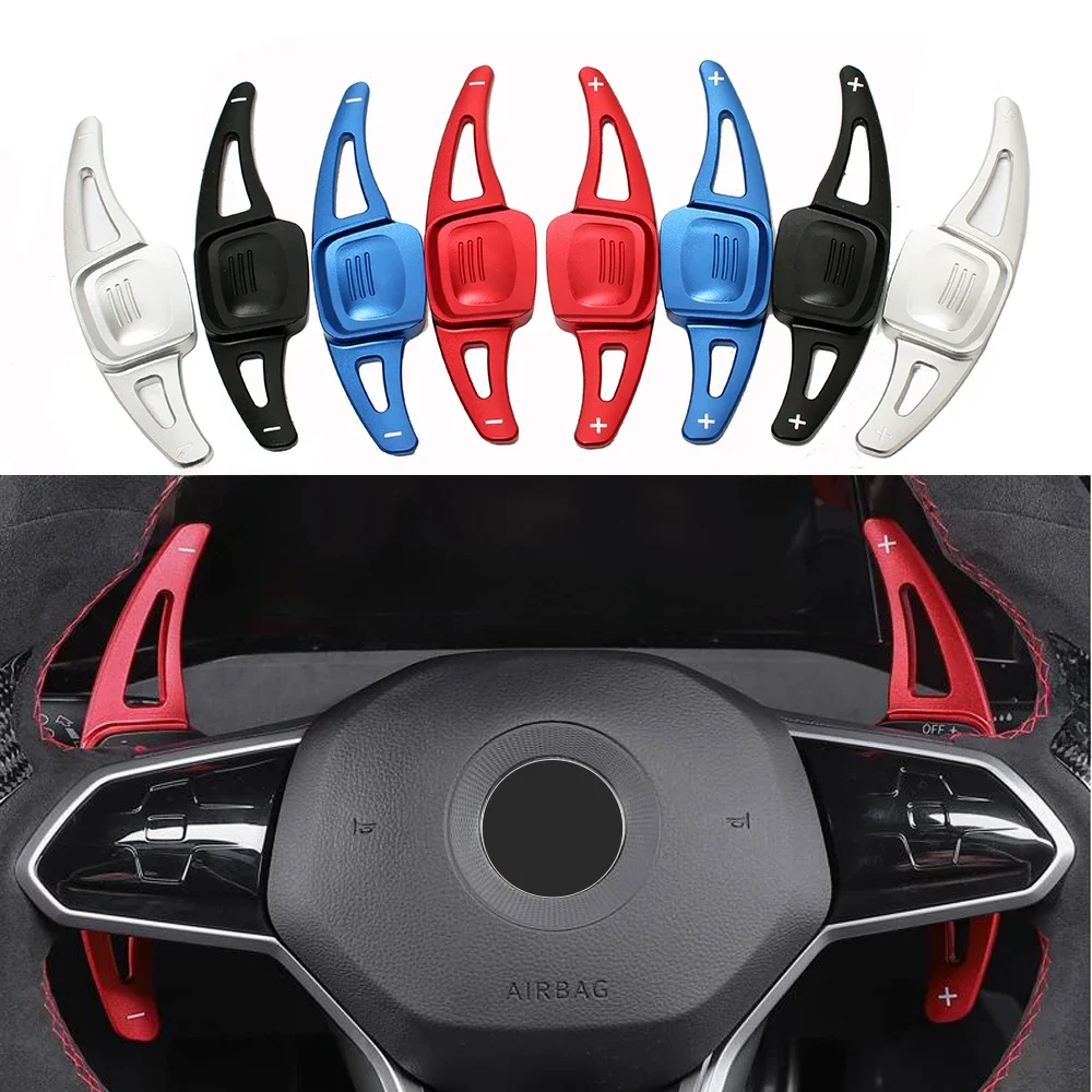 For VW Golf 8 MK8 R GTI R Line Accessories 2020 2021 2022 Aluminum Car Steering Wheel Shift Paddle Extension 2PCS  Accesorios