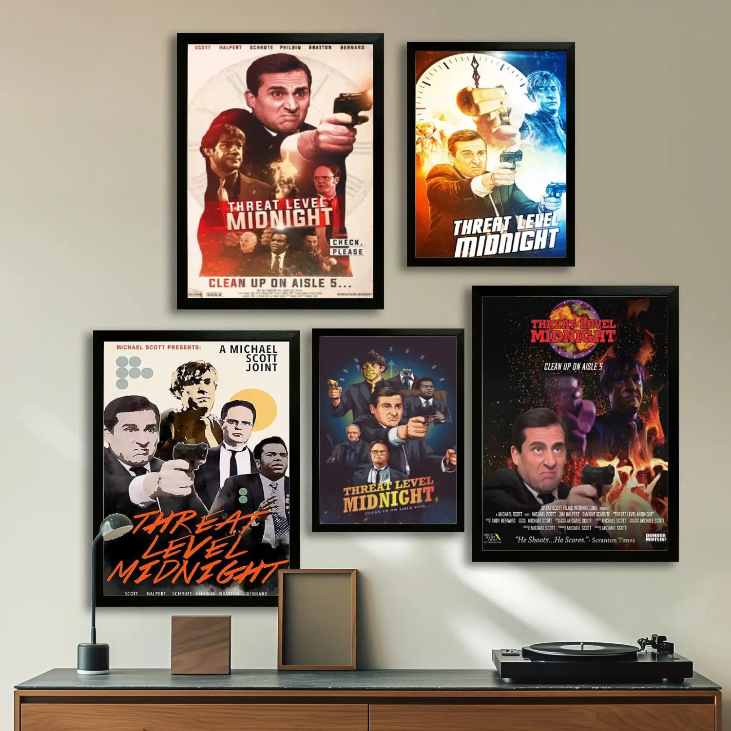 threat level midnight  Canvas Art Poster and Wall Art, Picture Print, Modern Family Bedroom Decor, Posters,Decorative painting