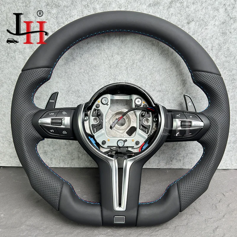 Steering Wheel Suitable For Bmw F30 F10 F31 F20 E90 Is Made Of leather Material And Sports Steering Car Accessories //M Logo