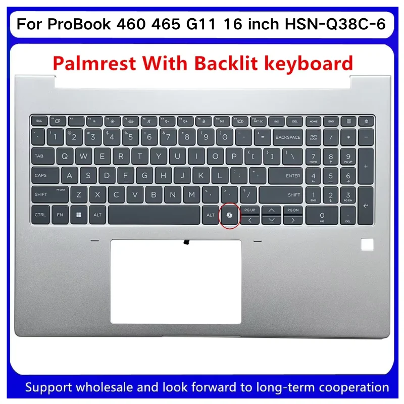 

Новинка для Kailxuling ProBook 460 465 G11, 16-дюймовый верхний чехол HSN-Q38C-6, чехол для упора для рук с клавиатурой C Shell