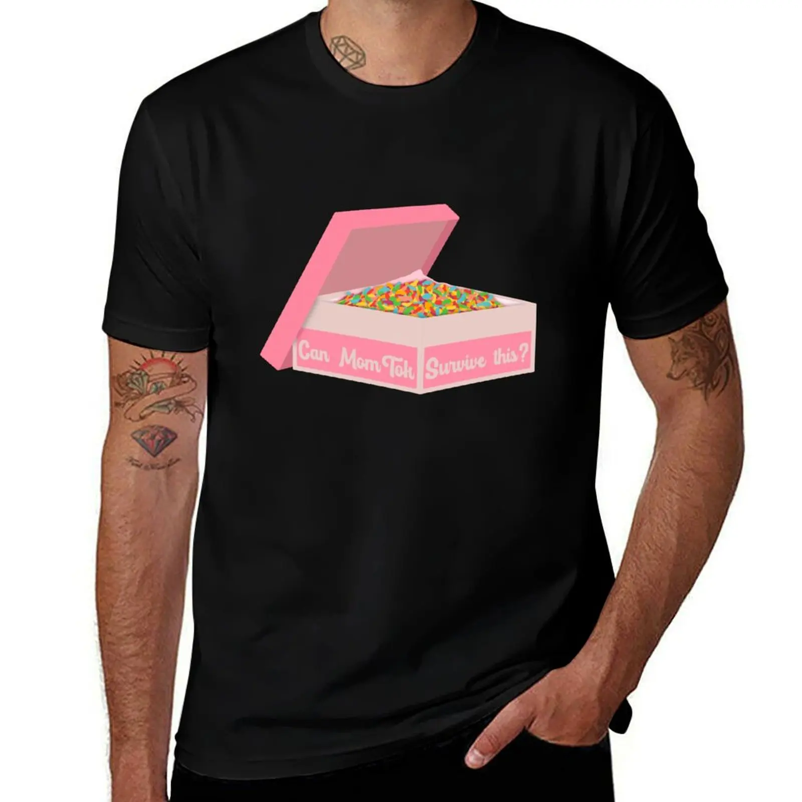 Can MomTok Survive This?- Fruity Cereal Gift T-Shirt Casual Streetwear Short Sleeve Tee T-Shirt