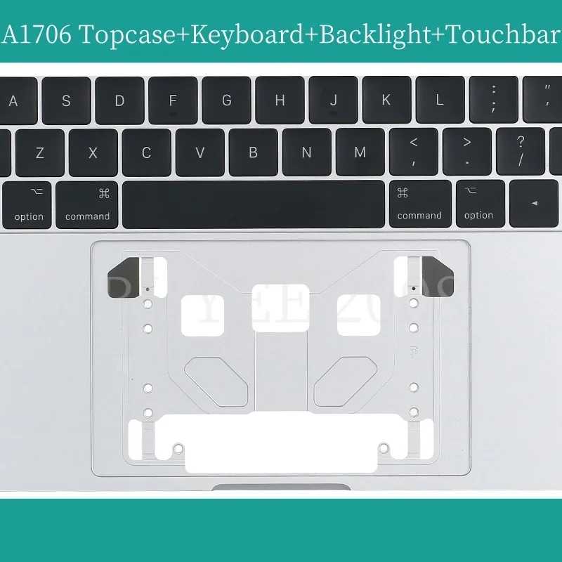 Teclado Original para Macbook Pro US A1706, accesorio con retroiluminación, barra táctil, gris espacial, plateado