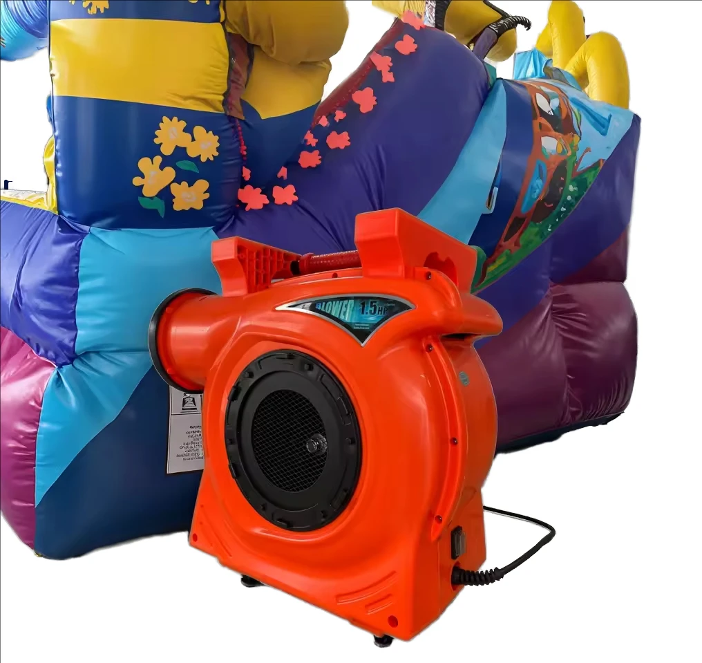 

1.5HP 2HP Electric Inflatable Blower High Pressure Air Blower for Bouncy Castle & Inflatable Tent 120V 230V Plastic Blades