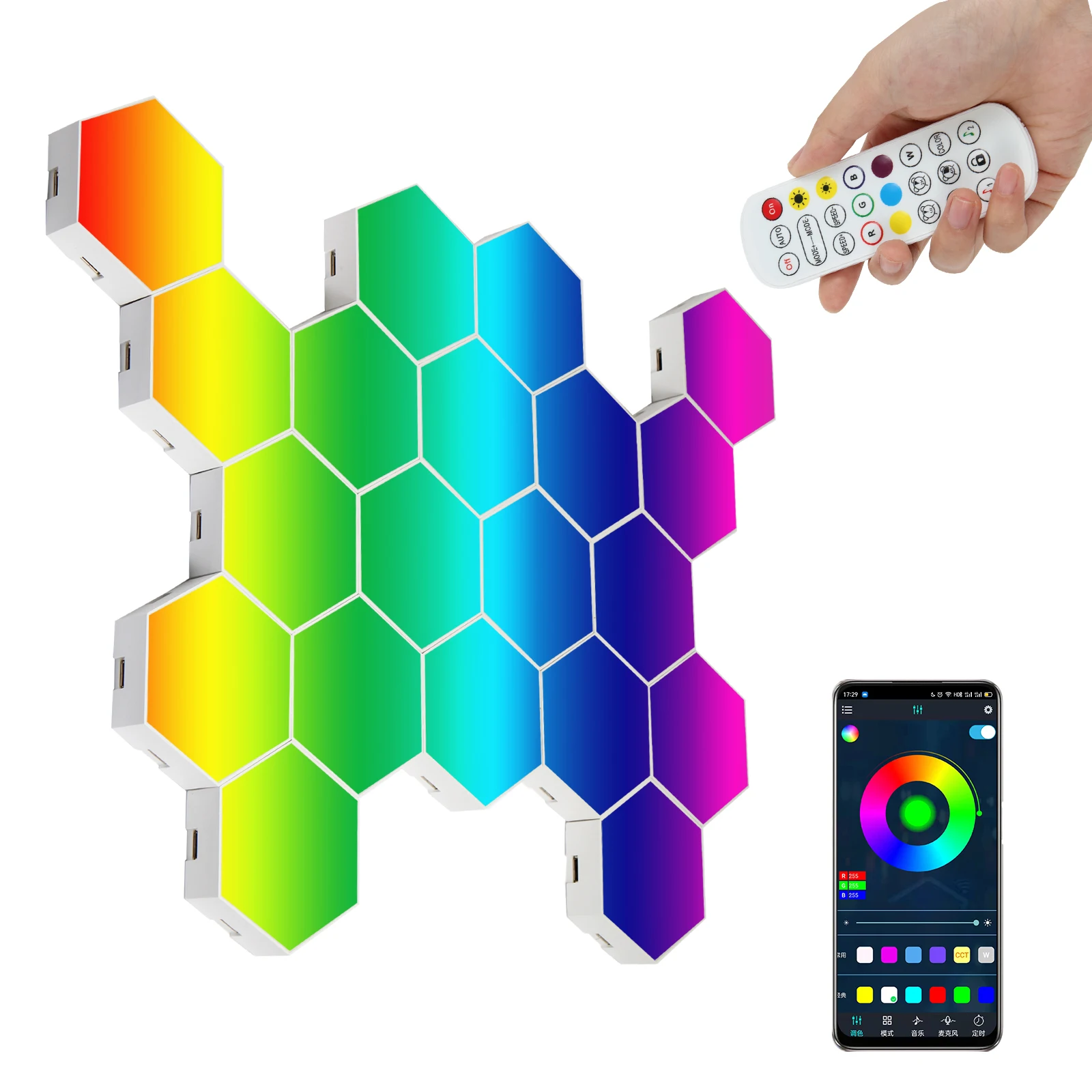 APP Control Gaming Atmosphäre Nacht Licht 5V USB Musik LED Quantum Wand Licht Touch Sensor Bunte Tisch Lampe Für hause Schmücken