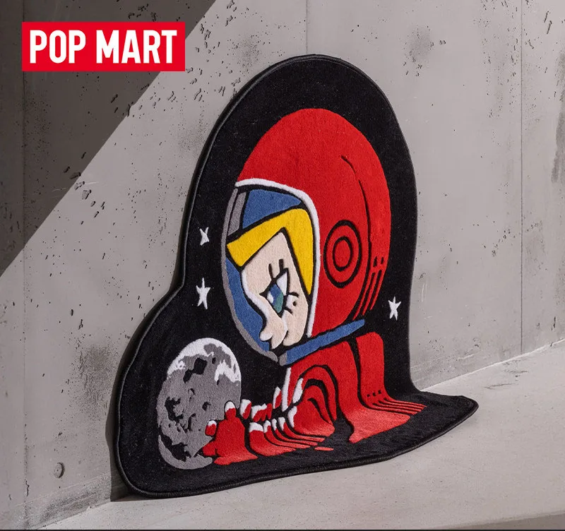 

POP MART MEGA SPACE MOLLY Hello Moon Irregular Shaped Cartoon Rug Non Slip Floor Mat For Living Room Bedroom Home Decor Gift