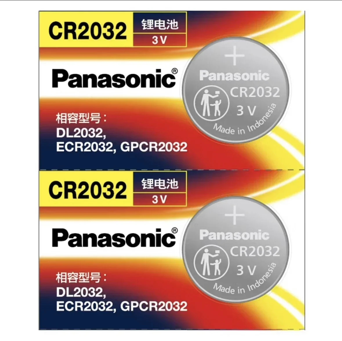 Panasonic CR2032 3 Alkaline V Batteries For Calculator Toy Watch