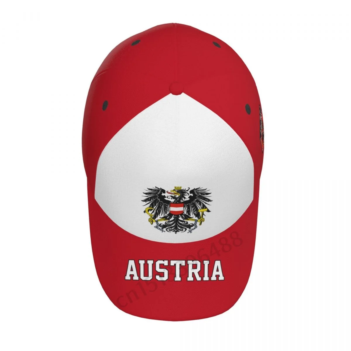 Austria 3D Soccer Hats Sun Baseball Cap Breathable Adjustable Men Women Outdoor Fishing Hat