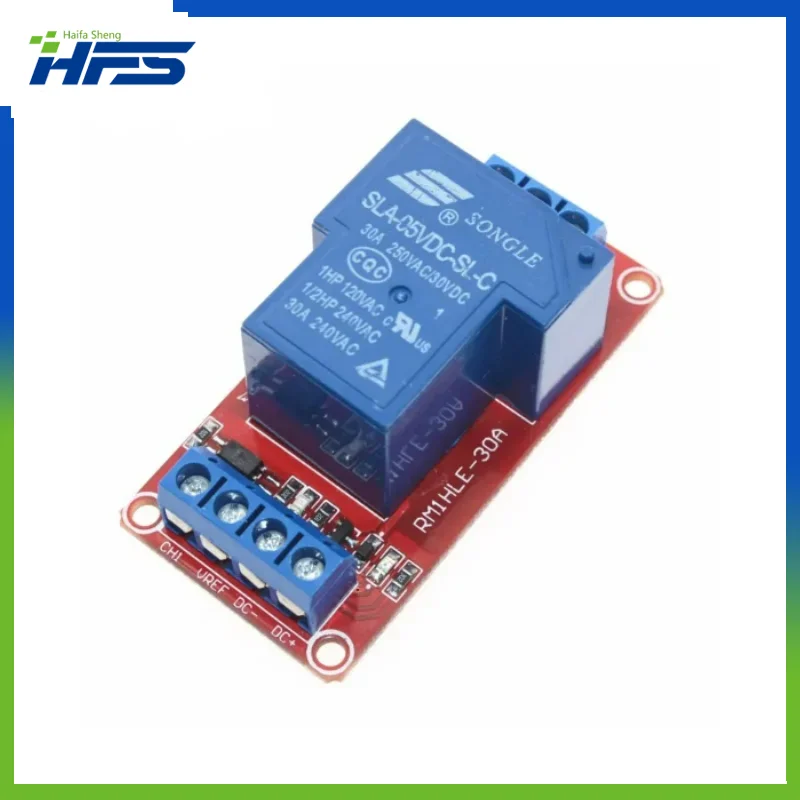 

5PCS 5V 30A Two-way isolation relay module High/low level trigger 5V 30A 1-Channel Relay Module