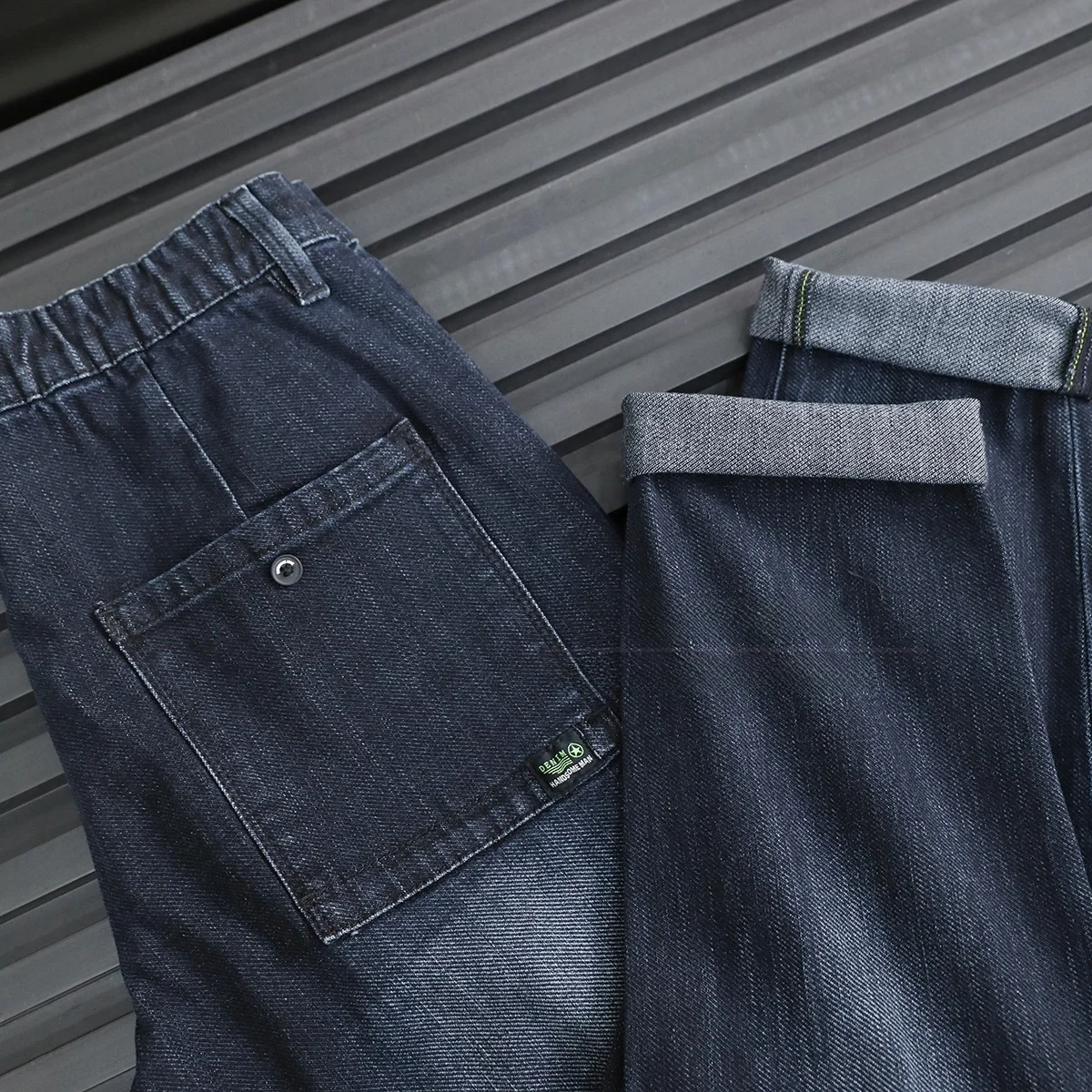 

Эластичные прямые мужские джинсы Quali beyond Expectation, белые, с эффектом потертости, средней посадки, из смесового хлопка, повседневные, F...