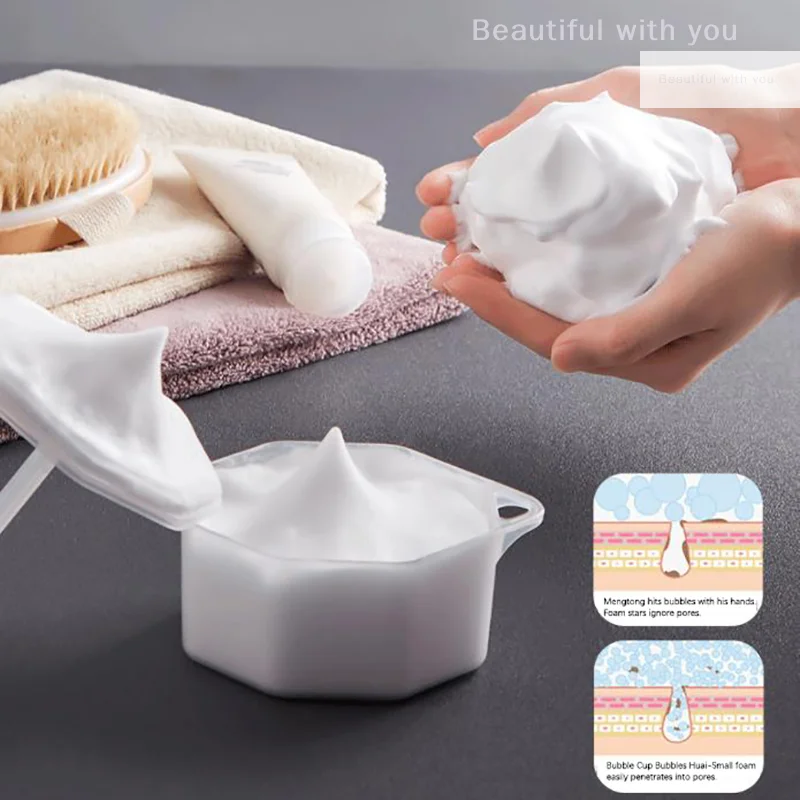 

Portable Facial Cleanser Bubble Foamer Foam Maker Face Wash Cleansing Cream Foamer Cup Bubble Foamer Device