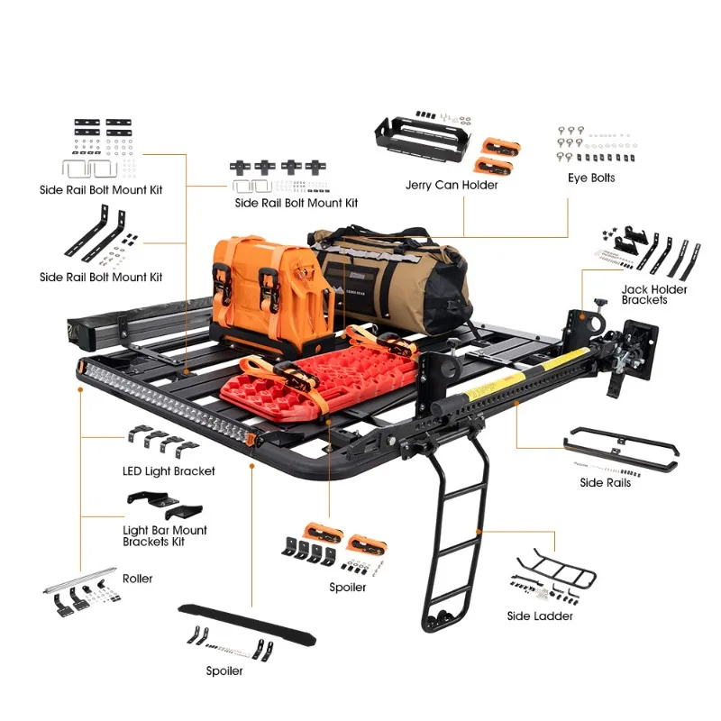 Multifunctional roof platform jack bracket, roof platform roof frame accessories