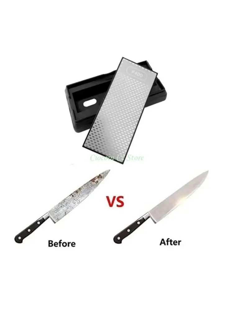 X90F Diamond Sharpening Stone Coarse and Fine Grits Sharpen Tools with NonSlip Base