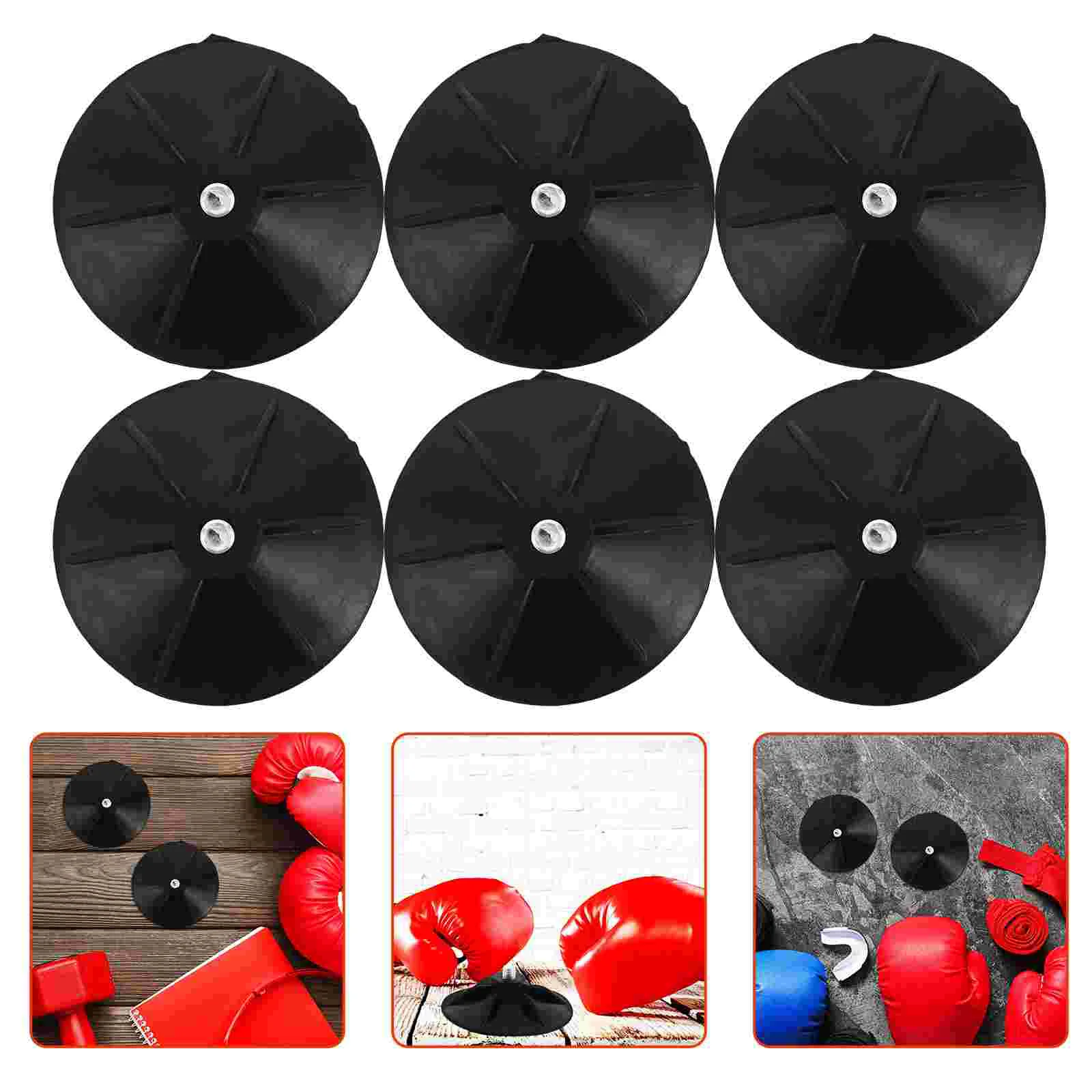 

6 Pcs Tumbler Accessories Suckers Pad Other Boxing Supplies Heavy Duty Suction Cups Fitness