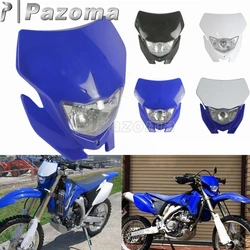 Off Road Bulb Headlight Enduro Dirt Bike Motocross Front Head Light Headlamp for Honda Yamaha Kawasaki WRF WR YZ TTR WR CRF KLX