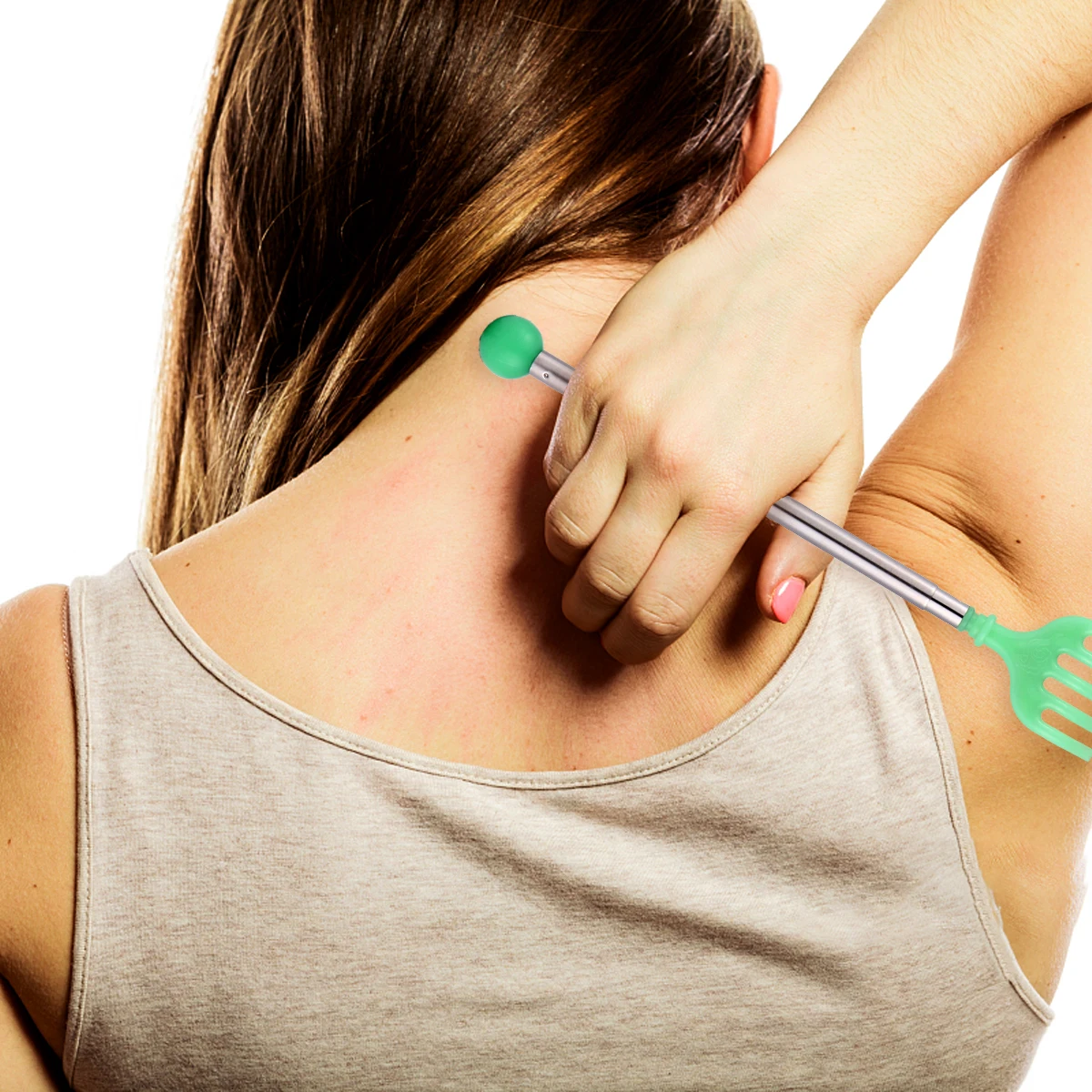 

5Pcs Retractable Back Scratcher Comfortable Itch-Relief Tool Lightweight Design for Home and Travel Retractable Back Scratcher