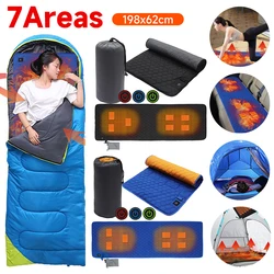 USB Heating Sleeping Mat Outdoor Electric Heating Pads 3-Level Adjustable Camping Tent Sleeping Mattress Thermalpad Foot Warmer